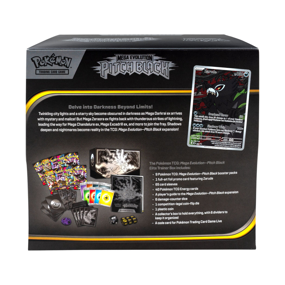 The Pokemon TCG: Mega Evolution Pitch Black ETB