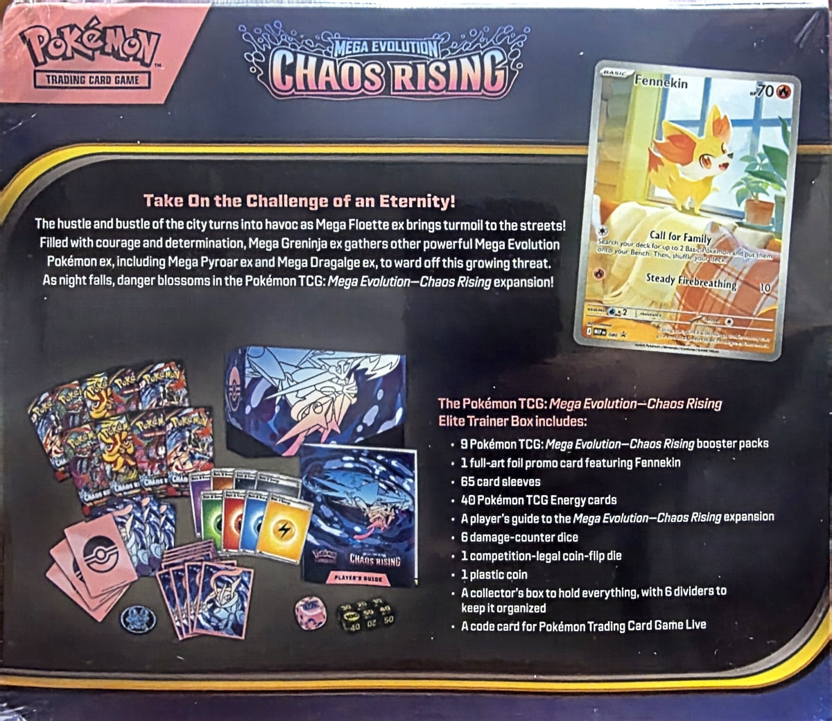 The Pokemon TCG: Mega Evolution- Chaos Rising Elite Trainer Box