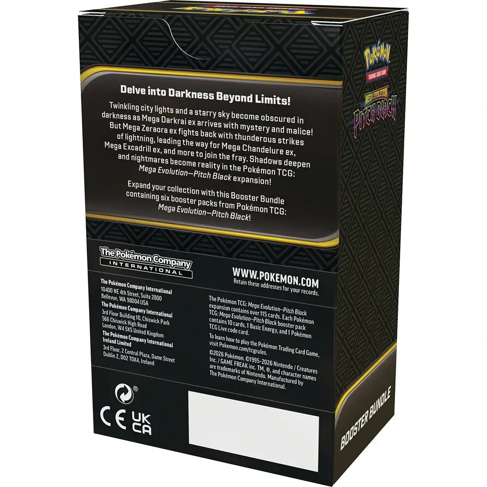 Pokemon TCG Mega Evolution Pitch Black Booster Bundle