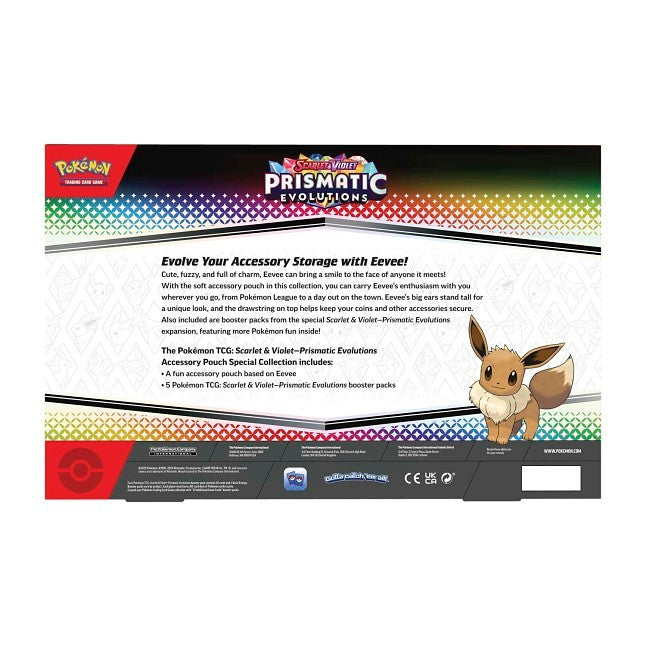 The Pokemon TCG: Scarlet & Violet- Prismatic Evolutions Accessory Pouch Special collection